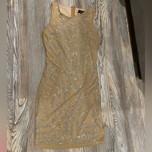 SPARKLY NUDE DRESS